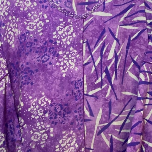 Blue Sky Clothing Tunic Top Blouse Purple  4X - Picture 2 of 4